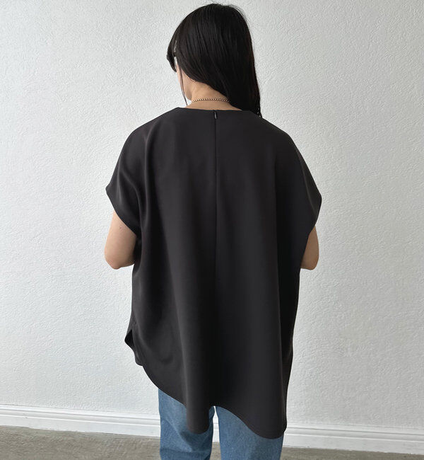  「【やわらかな着心地】ハーフスリーブダンボールプルオーバー」|Tシャツ・カットソー|