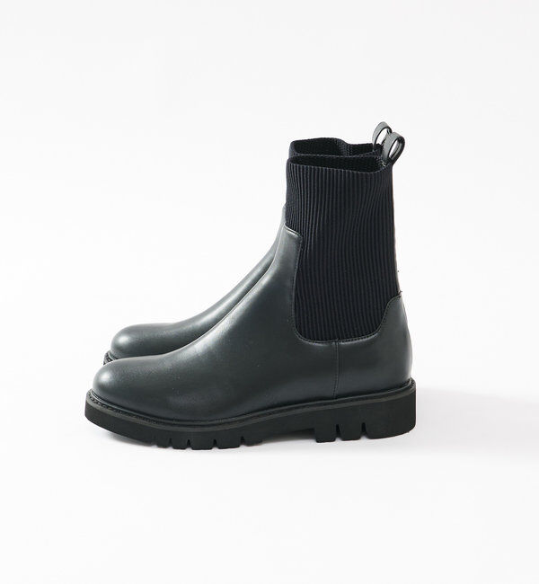  「【R.good(アールドットグッド)】リブショートブーツ」|ショートブーツ|