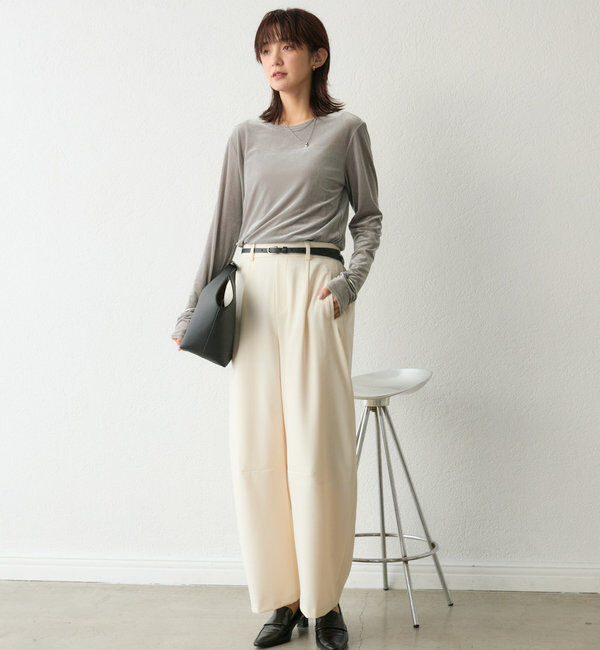  「【コーデのポイントに】レザー細ベルト」|ベルト|