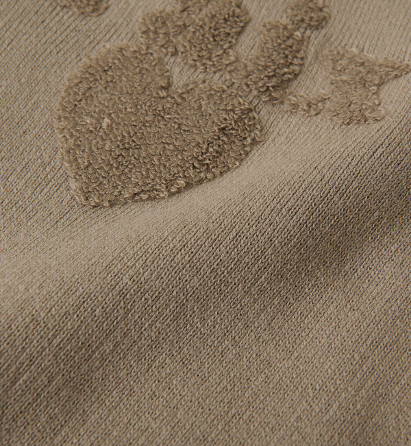  「【キャッチーなロゴがポイント】パイル刺繍ニット」|ニット・セーター|