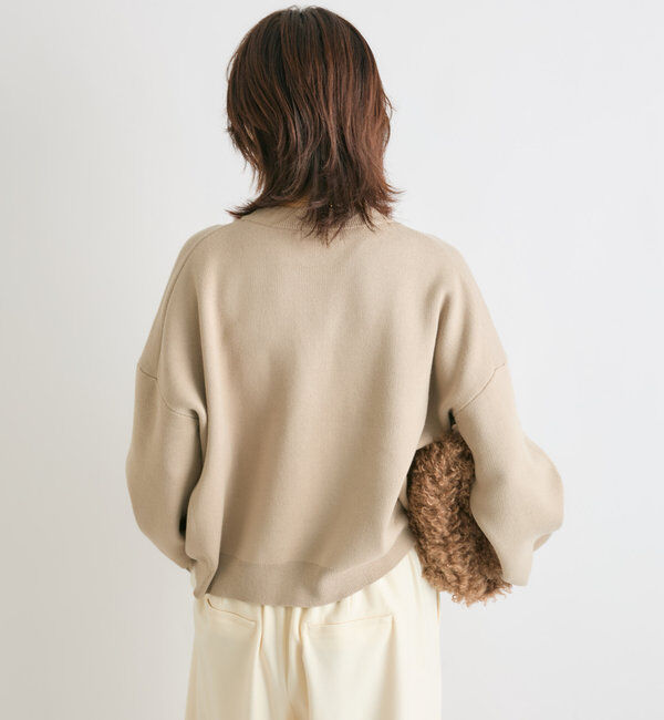  「【キャッチーなロゴがポイント】パイル刺繍ニット」|ニット・セーター|