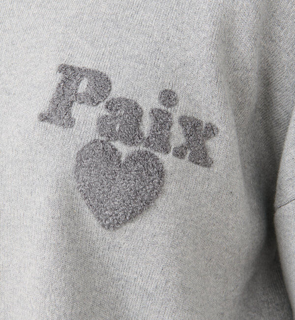  「【キャッチーなロゴがポイント】パイル刺繍ニット」|ニット・セーター|