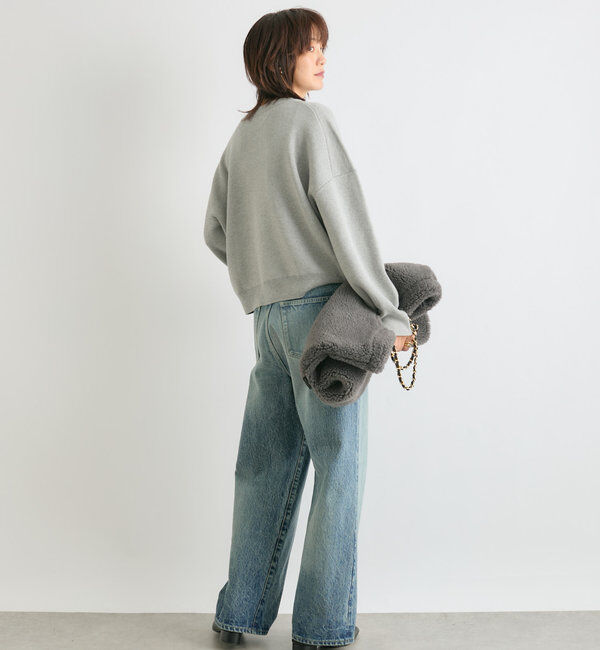  「【キャッチーなロゴがポイント】パイル刺繍ニット」|ニット・セーター|