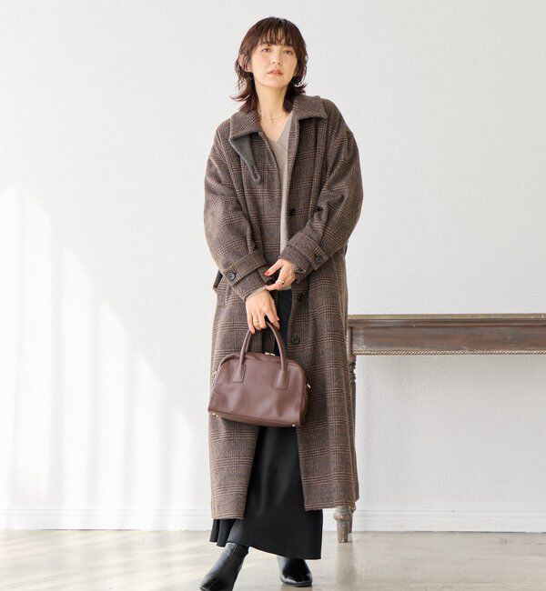  「【キレイめにもカジュアルにも】レザーボストン」|トートバッグ|