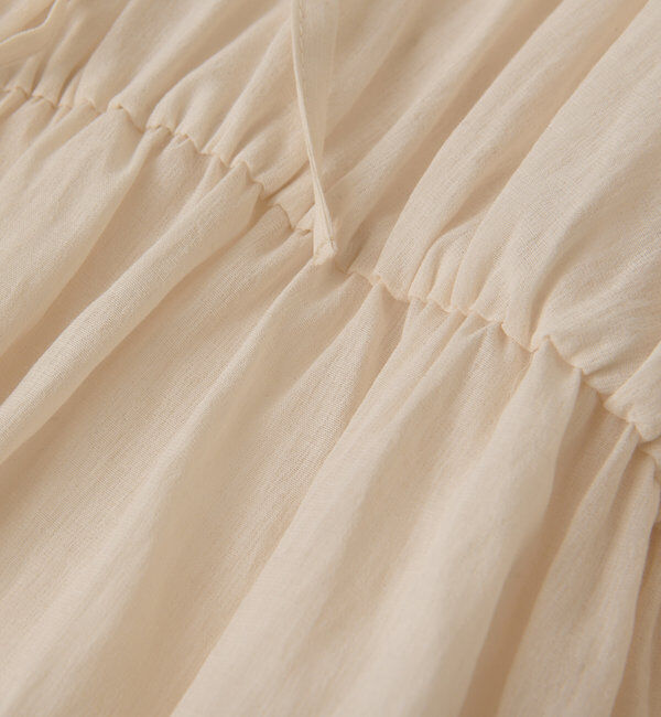  「【一枚でも羽織でも活躍！】ギャザーストリングブラウス」|シャツ・ブラウス|