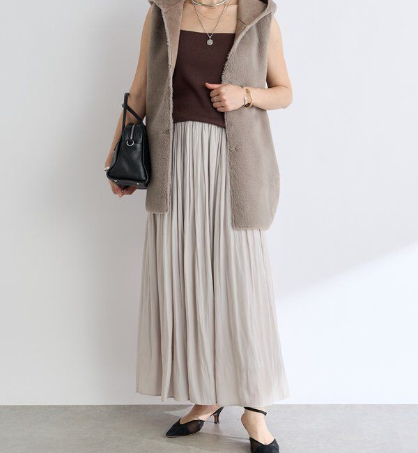  「【アンサンブル対応可】シルク混2wayニットキャミ」|ニット・セーター|