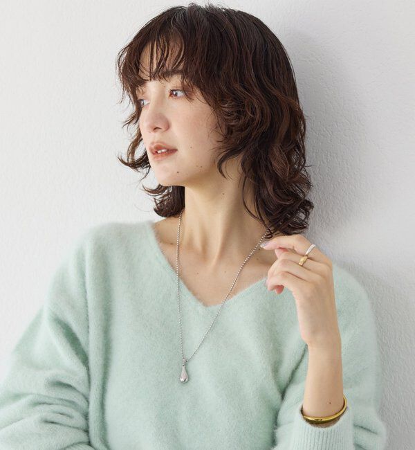  「【R.good(アールドットグッド)】drop&ballネックレス」|ブローチ・コサージュ|シルバー