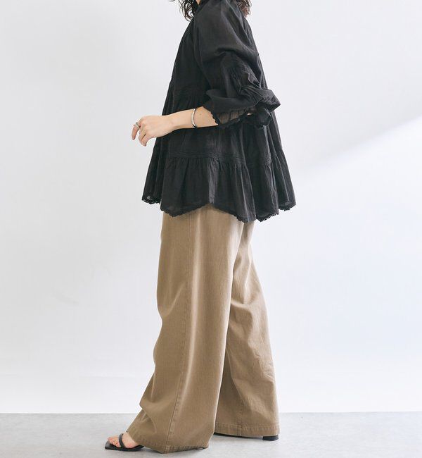  「【シーズンムードを高める】コットンボイルレースブラウス」|シャツ・ブラウス|