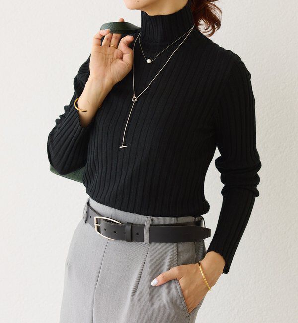  「【MONN.:. （モン）】ブランクバックルレザーベルト」|ベルト|