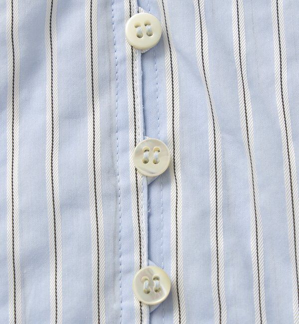  「【着映え】ストライプギャザーブラウス」|シャツ・ブラウス|