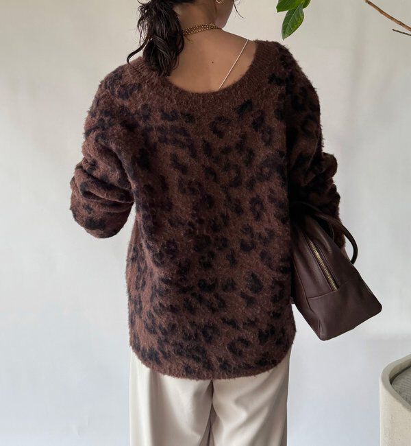  「レオパードシャギーニット」|ニット・セーター|