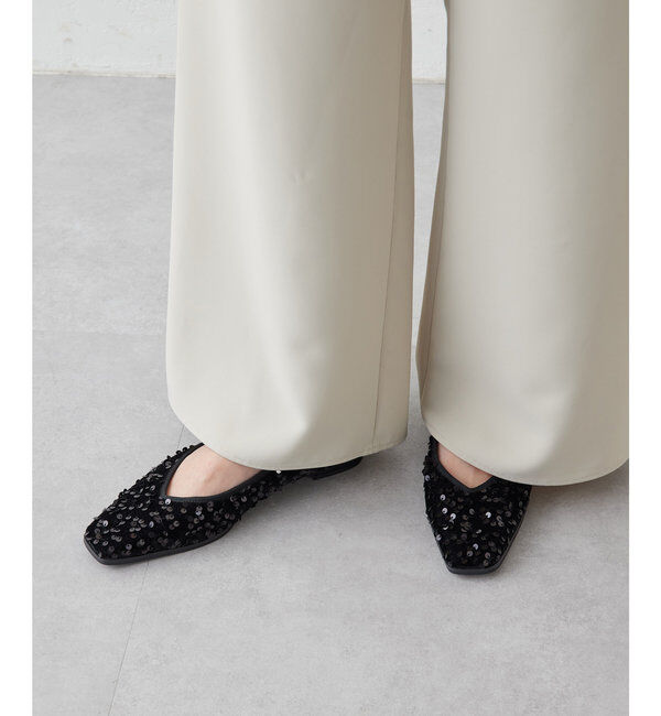  「【2.718】スパンコールパンプス」|パンプス|ブラック