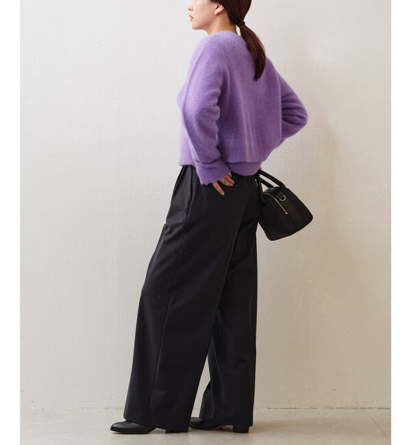  「【セットアップ/スリーピース対応】ウーステッド2タックパンツ」|スラックス|