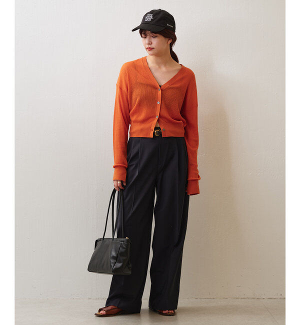  「【セットアップ/スリーピース対応】ウーステッド2タックパンツ」|スラックス|