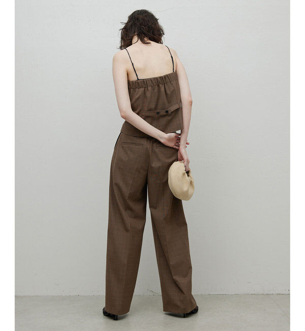  「【セットアップ/スリーピース対応】ウーステッド2タックパンツ」|スラックス|