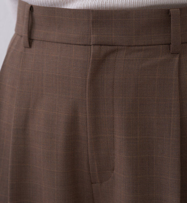  「【セットアップ/スリーピース対応】ウーステッド2タックパンツ」|スラックス|