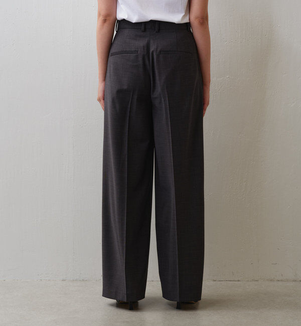  「【セットアップ/スリーピース対応】ウーステッド2タックパンツ」|スラックス|