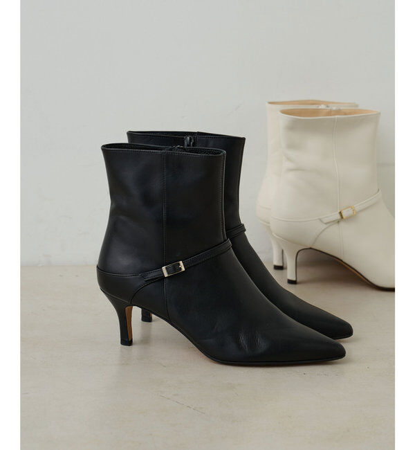  「【2.718】ベルトショートブーツ」|ショートブーツ|