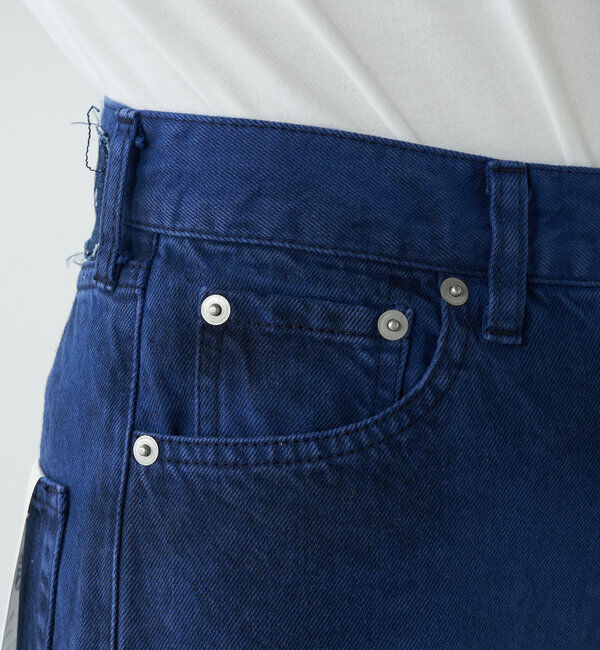  「【ai no de】ogamoレザーライクバギーパンツ」|デニム|