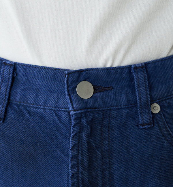  「【ai no de】ogamoレザーライクバギーパンツ」|デニム|