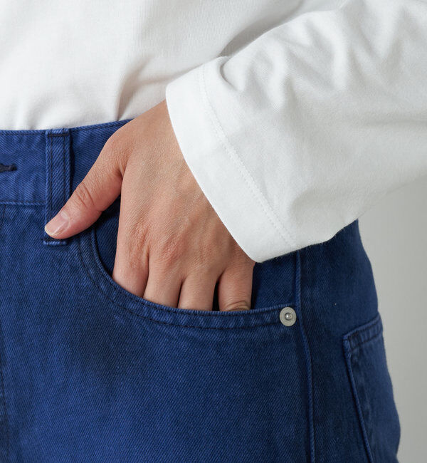  「【ai no de】ogamoレザーライクバギーパンツ」|デニム|