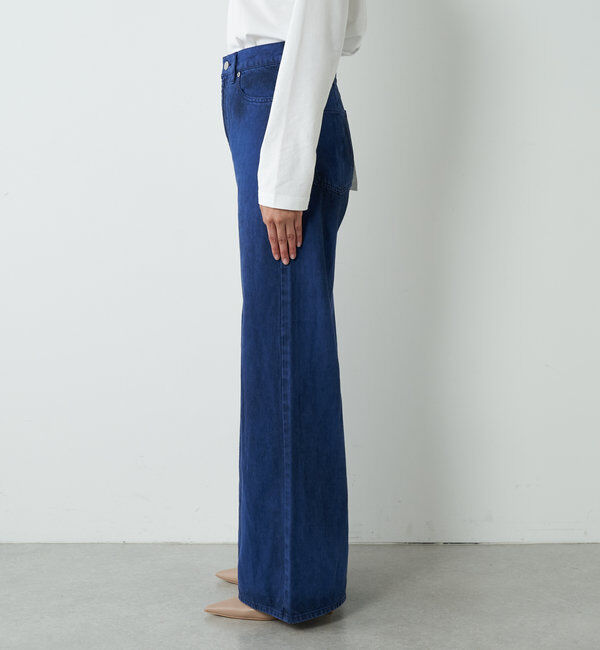  「【ai no de】ogamoレザーライクバギーパンツ」|デニム|