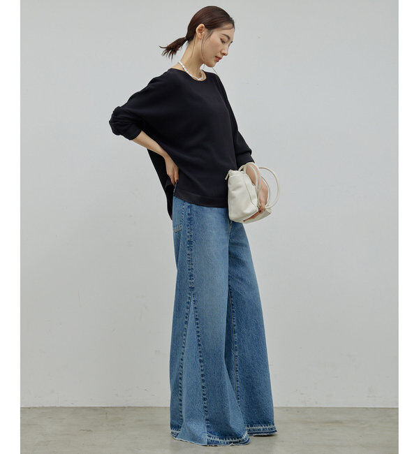  「バックサテンヘムブラウス」|シャツ・ブラウス|