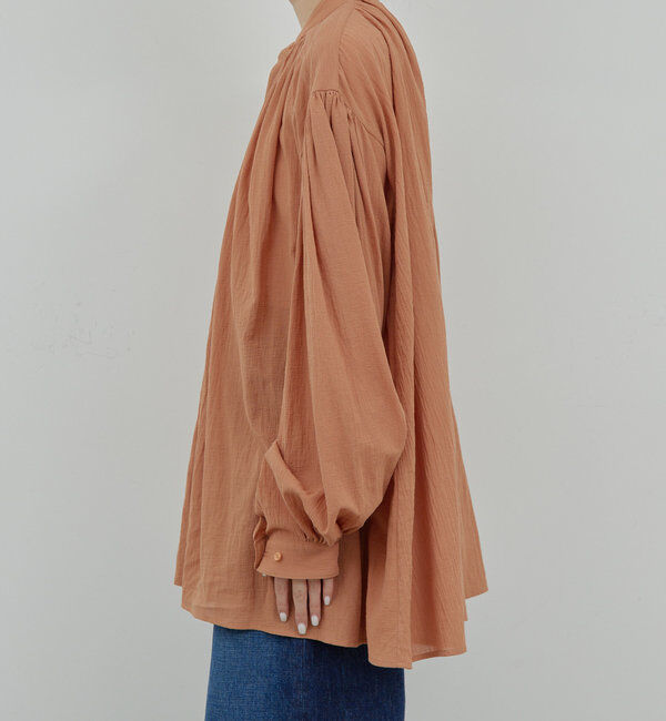  「ガーゼ比翼ブラウス」|シャツ・ブラウス|