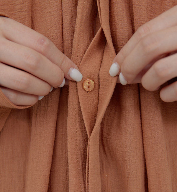  「ガーゼ比翼ブラウス」|シャツ・ブラウス|