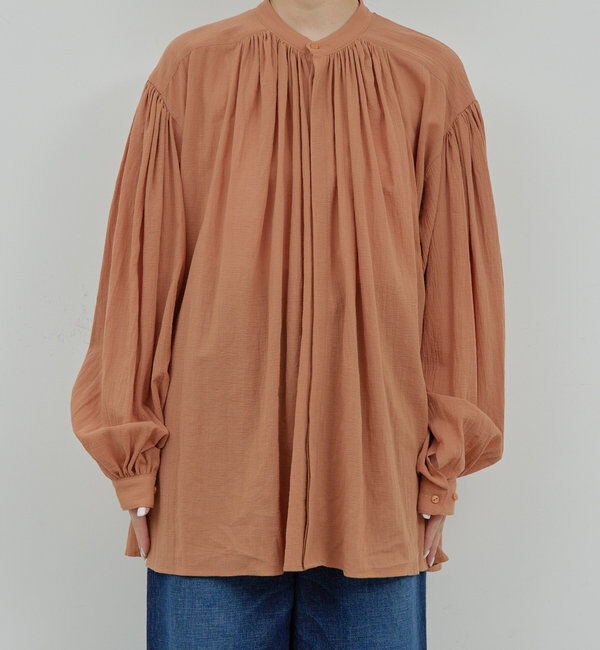  「ガーゼ比翼ブラウス」|シャツ・ブラウス|