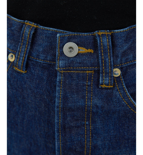  「【HERITANOVUM】デニムワイドストレートパンツ」|チノ|