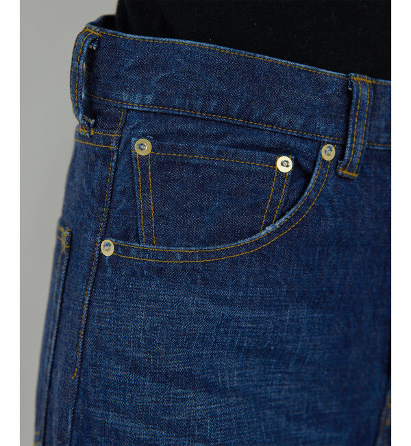  「【HERITANOVUM】デニムワイドストレートパンツ」|チノ|