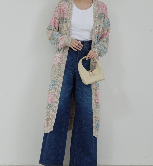  「【HERITANOVUM】デニムワイドストレートパンツ」|チノ|