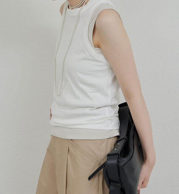  「レイヤードセットタンクトップ」|Tシャツ・カットソー|