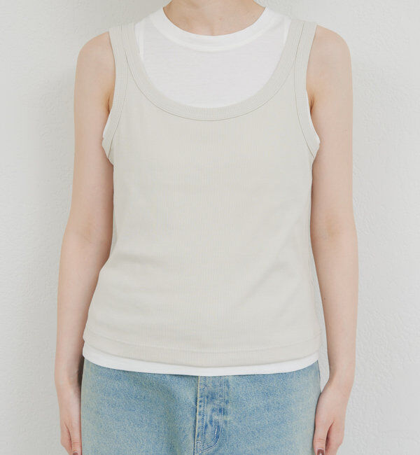  「レイヤードセットタンクトップ」|Tシャツ・カットソー|
