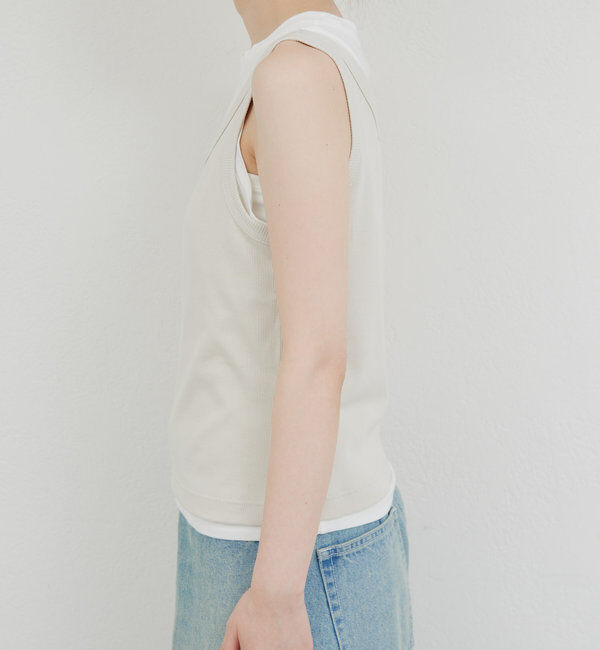  「レイヤードセットタンクトップ」|Tシャツ・カットソー|