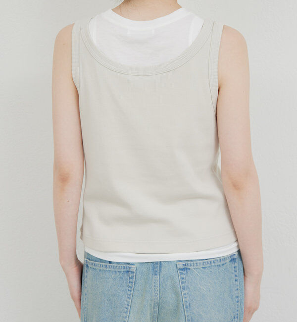  「レイヤードセットタンクトップ」|Tシャツ・カットソー|