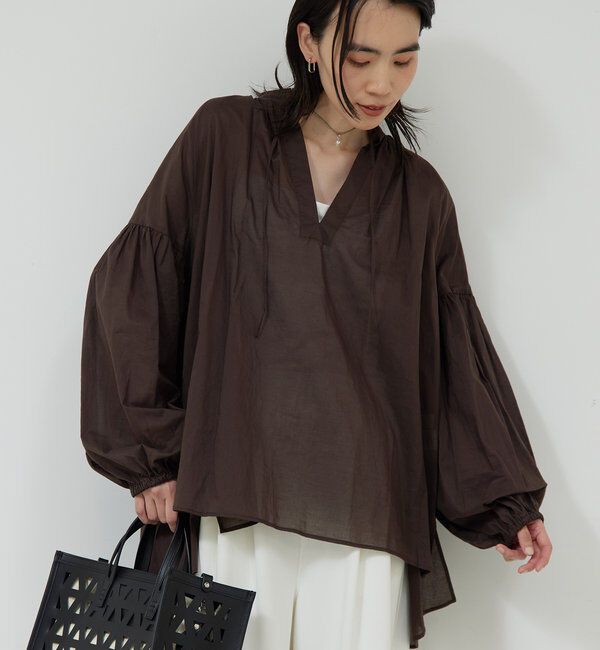  「コットンローンチュニック」|シャツ・ブラウス|