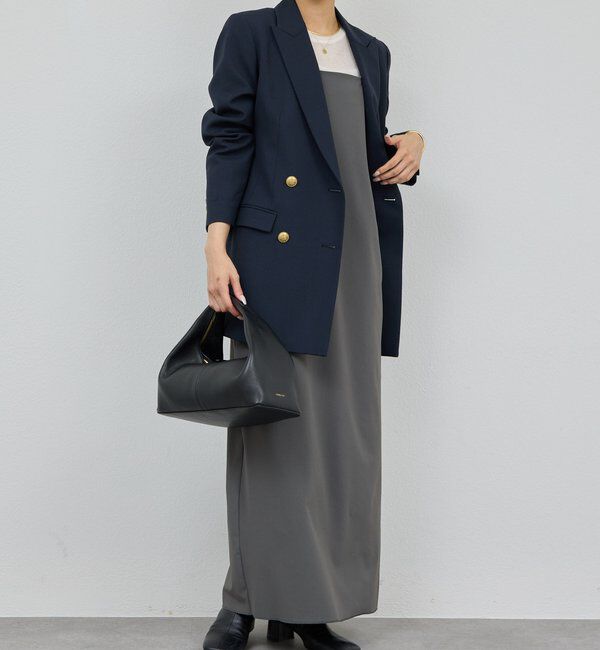  「【3サイズ展開】ストレッチマキシキャミワンピース」|ワンピース|