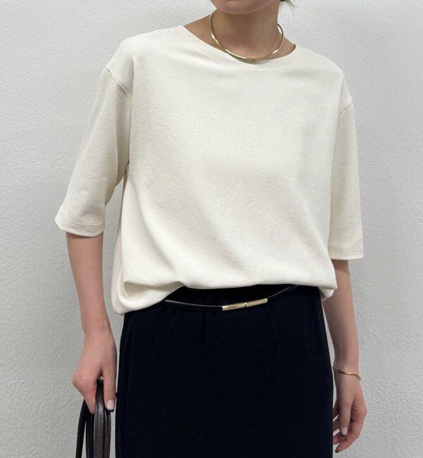  「バックスリットハーフスリーブブラウス」|シャツ・ブラウス|