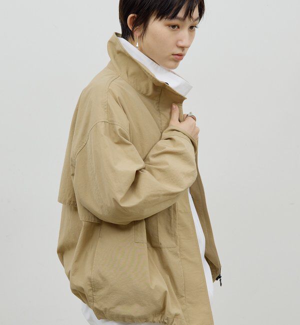  「【CHIKAコラボ】ハイカラーブルゾン」|ブルゾン・スタジャン|