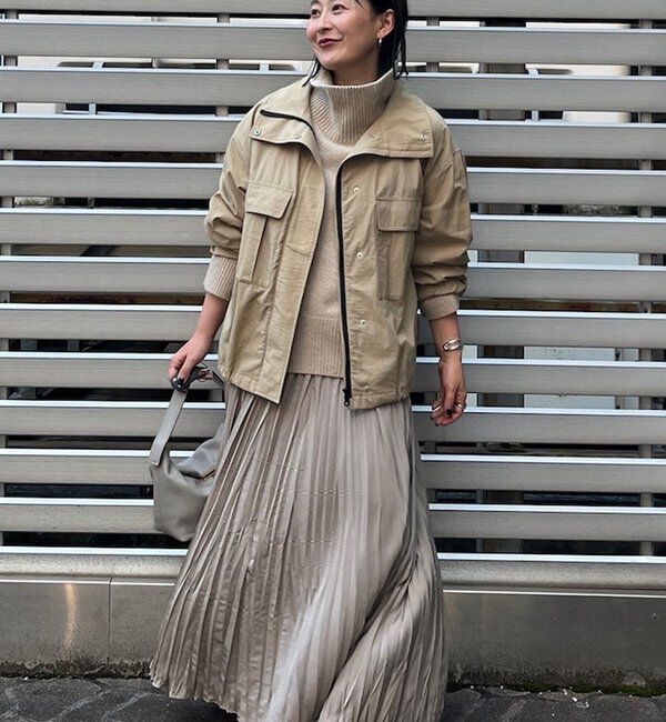  「【CHIKAコラボ】ハイカラーブルゾン」|ブルゾン・スタジャン|