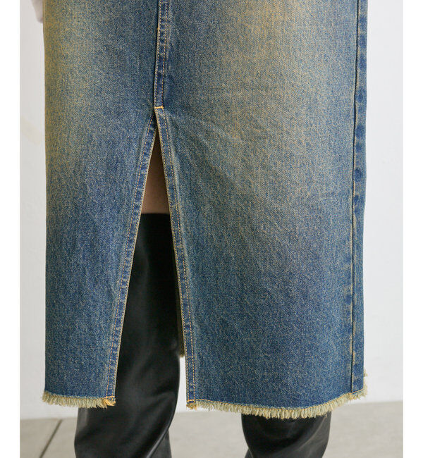  「[mline]ミディ丈デニムスカート」|スカート|