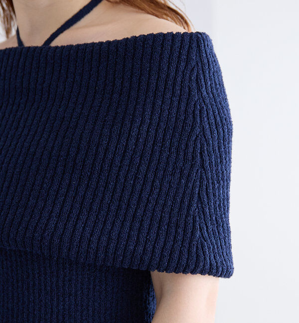 「ブークレオフショルニット」|ニット・セーター|