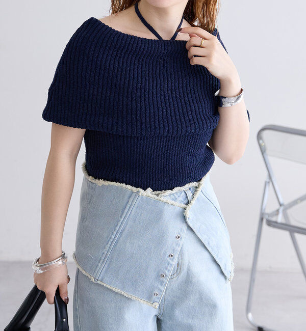  「ブークレオフショルニット」|ニット・セーター|