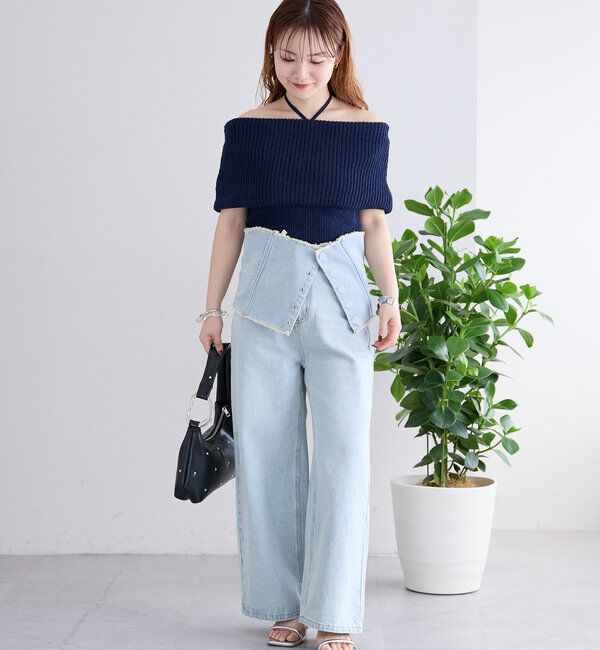  「ブークレオフショルニット」|ニット・セーター|