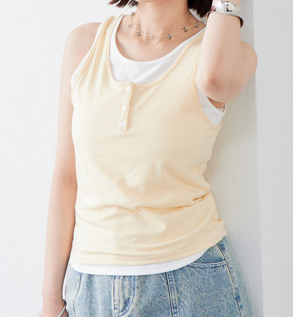  「レイヤードタンク」|キャミソール|