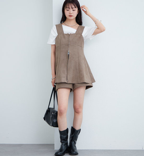  「フェイクスウェードショートパンツ」|チノ|