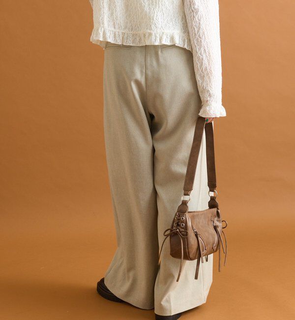  「ドロストダブルベルトパンツ」|チノ|