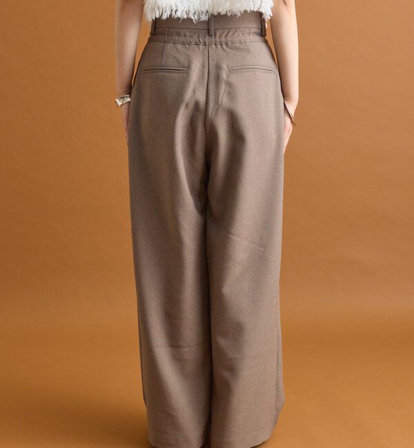  「ドロストダブルベルトパンツ」|チノ|